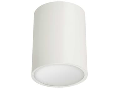 Dainolite Echo 1-Light Matte White Cylinder Flush Mount DNECOC512MW