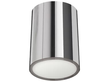 Dainolite Echo 1-Light Polished Chrome Cylinder Flush Mount DNECOC512PC