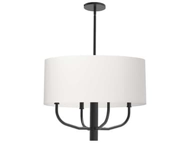 Dainolite Eleanor 4-Light Matte Black Drum Chandelier DNELN224CMB790