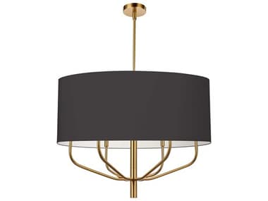Dainolite Eleanor 6-Light Aged Brass Candelabra Chandelier DNELN306CAGB797