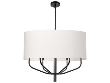 Dainolite Eleanor 6-Light Matte Black Candelabra Chandelier DNELN306CMB790
