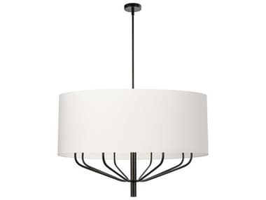 Dainolite Eleanor 8-Light Matte Black Drum Chandelier DNELN388CMB790