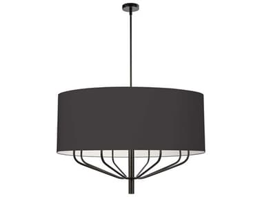 Dainolite Eleanor 8-Light Matte Black Drum Chandelier DNELN388CMB797