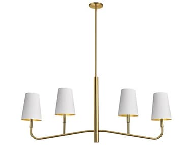 Dainolite Eleanor 4-Light Aged Brass Island Pendant DNELN534HCAGB692