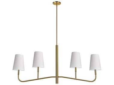 Dainolite Eleanor 4-Light Aged Brass Island Pendant DNELN534HCAGB790