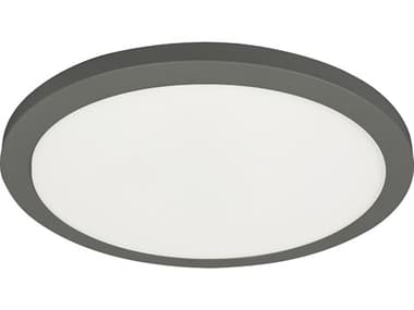 Dainolite Franchesa 1-Light Matte Black Round Flush Mount DNFCA1630LEDFHMB