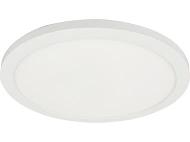 Dainolite Franchesa 1-Light Matte White Round Flush Mount DNFCA1630LEDFHMW