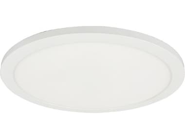 Dainolite Franchesa 1-Light Matte White Round Flush Mount DNFCA58LEDFHMW