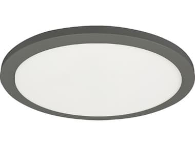 Dainolite Franchesa 1-Light Matte Black Round Flush Mount DNFCA714LEDFHMB