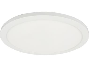 Dainolite Franchesa 1-Light Matte White Round Flush Mount DNFCA714LEDFHMW