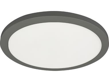 Dainolite Franchesa 1-Light Matte Black Round Flush Mount DNFCA920LEDFHMB