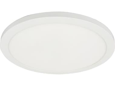 Dainolite Franchesa 1-Light Matte White Round Flush Mount DNFCA920LEDFHMW