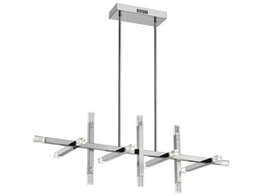 Dainolite Francesca 16-Light Polished Chrome Geometric Linear Island Pendant DNFCS4064HCPC