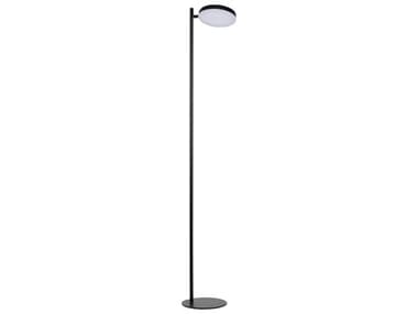 Dainolite Fia Matte Black White Acrylic Floor Lamp DNFIA6030LEDFMB