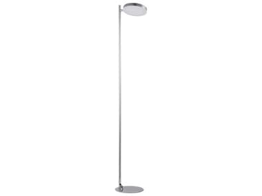 Dainolite Fia Satin Chrome White Acrylic Floor Lamp DNFIA6030LEDFSC