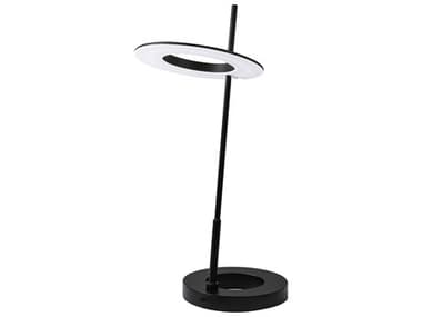Dainolite Finley Matte Black White Acrylic Table Lamp DNFLY2211LEDTMB