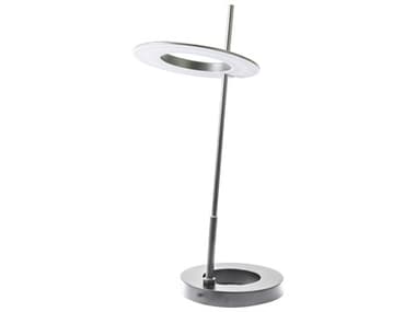 Dainolite Finley Satin Chrome White Acrylic Table Lamp DNFLY2211LEDTSC