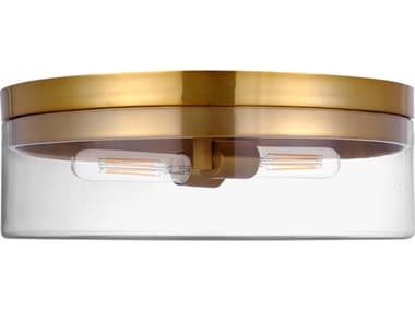 Dainolite Fiona 2-Light Aged Brass Flush Mount DNFNA142FHAGBCLR