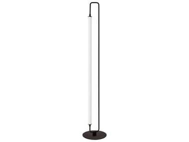 Dainolite Freya Matte Black White Acrylic Floor Lamp DNFYA5932LEDFMB