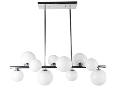 Dainolite Glasgow 10-Light Polished Chrome Globe Island Pendant DNGLA3110HPPC