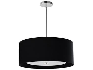 Dainolite Helena 4-Light Polished Chrome Black Pendant DNHEL224PPCBW