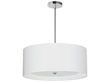 Dainolite Helena 4-Light Polished Chrome White Pendant DNHEL224PPCWH