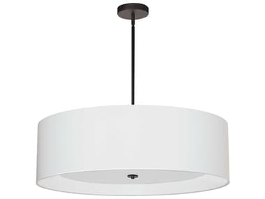 Dainolite Helena 4-Light Matte Black White Pendant DNHEL304PMBWH