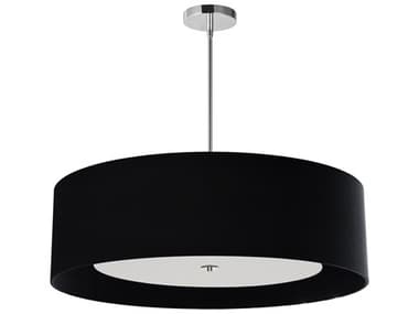 Dainolite Helena 4-Light Polished Chrome Black Pendant DNHEL304PPCBW