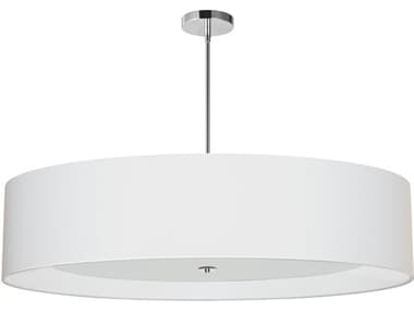 Dainolite Helena 6-Light Polished Chrome White Pendant DNHEL406PPCWH