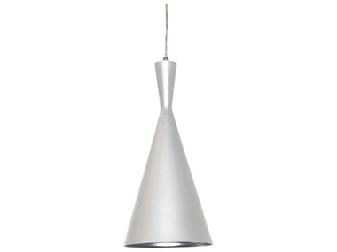 Dainolite Helsinki 1-Light Matte White Silver Mini Pendant DNHKI81PWH