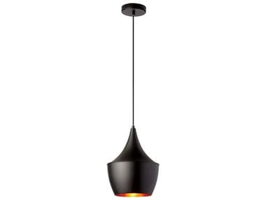 Dainolite Helsinki 1-Light Matte Black Gold Mini Pendant DNHKI91PBK