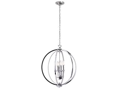 Dainolite Karland 6-Light Polished Chrome Globe Chandelier DNKAR206CPC