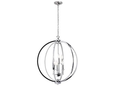 Dainolite Karland 6-Light Polished Chrome Globe Chandelier DNKAR246CPC