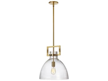 Dainolite Liberty 1-Light Aged Brass Dome Pendant DNLBY141PAGB