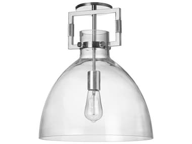 Dainolite Liberty 1-Light Polished Chrome Dome Semi Flush Mount DNLBY151SFPC