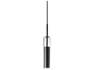 Dainolite Luna 1-Light Black Cylinder Mini Pendant DNLUN1LEDPBK