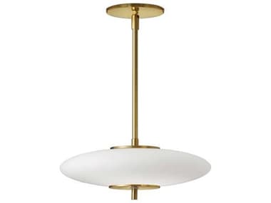 Dainolite Maddie 1-Light Aged Brass Pendant DNMAD161PAGB