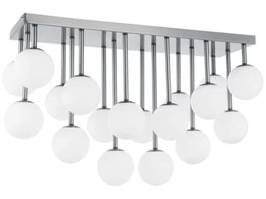 Dainolite Megallan 18-Light Polished Chrome Globe Flush Mount DNMGL2718FHPC