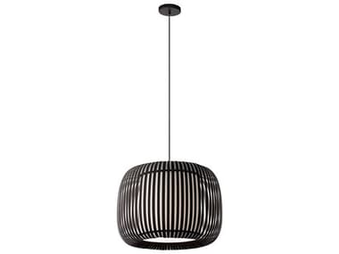 Dainolite Mia 1-Light Black Drum Pendant DNMIA181P797