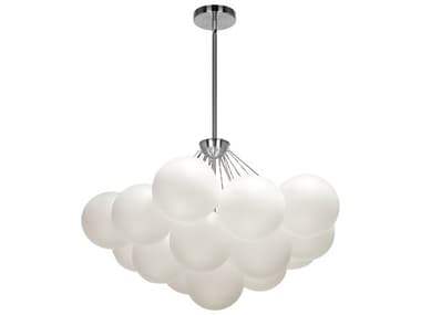 Dainolite Miles 4-Light Polished Chrome Globe Chandelier DNMLS274CPCFR