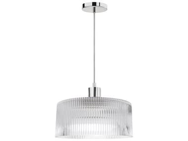 Dainolite Nadine 1-Light Polished Chrome Drum Mini Pendant DNNAD123PPCFL