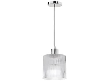 Dainolite Nadine 1-Light Polished Chrome Drum Mini Pendant DNNAD71PPCFL