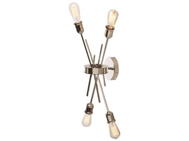 Dainolite Nebraska 4-Light Burnished Chrome Wall Sconce DNNEB194WBC