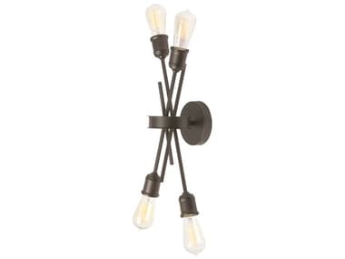 Dainolite Nebraska 4-Light Espresso Black Wall Sconce DNNEB194WES