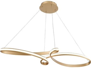 Dainolite Nola 1-Light Aged Brass White Island Pendant DNNOL4350LEDHPAGB