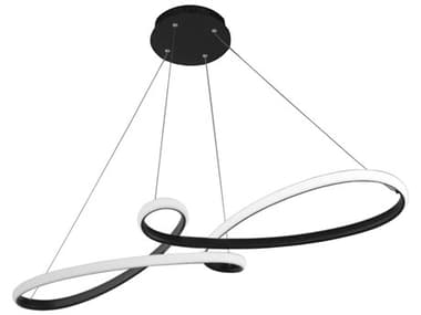 Dainolite Nola 1-Light Matte Black Island Pendant DNNOL4350LEDHPMB