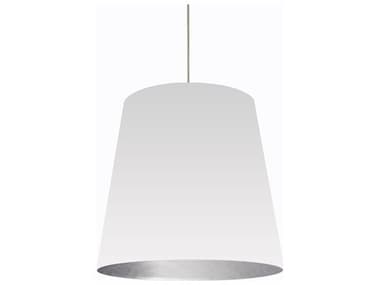 Dainolite Oversized Drum 1-Light Polished Chrome Silver Pendant DNODL691