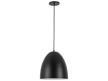 Dainolite Ofelia 1-Light Matte Black Dome Mini Pendant DNOFE111PMB