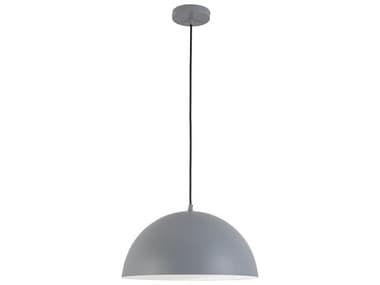 Dainolite Ofelia 1-Light Grey Dome Pendant DNOFE161PGRY