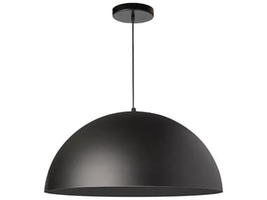 Dainolite Ofelia 1-Light Matte Black Dome Pendant DNOFE161PMBMB
